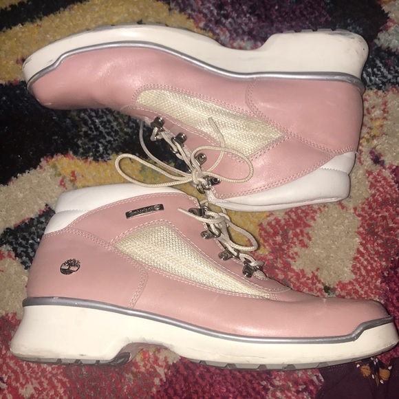 light pink leather boots